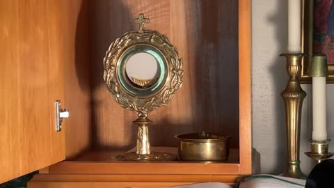 St Joaquin and St Ann; adoration; homily on letting them grow together till the harvest.