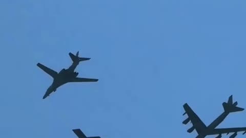 Look closely at the end of this footage of U.S. military aircraft in flight