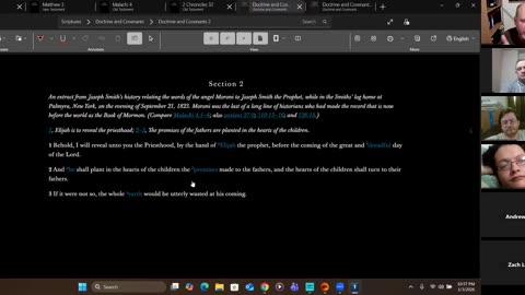 Scripture Study 2026-01-03 Elijah & D&C (LDS 69)(RLDS 69)