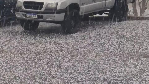 Hailstorm in Castro Brazil