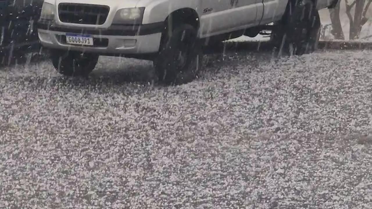 Hailstorm in Castro Brazil