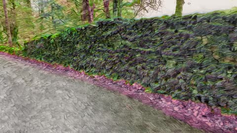 LSD trippy visuals 4k Magical Stroll