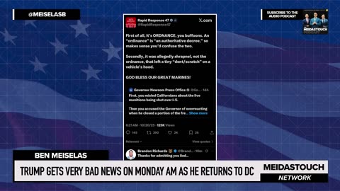 Trump gets VERY BAD NEWS on Monday AM as HE RETURNS TO DC