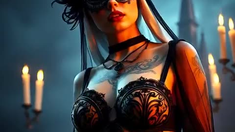 VAMPIRE NUNS _ VAMPIRE WOMEN _ GOTH GIRLS _ LATEX FASHION _ DARK OM 40 _ MUSIC FOR VAMPIRES 1 HOUR