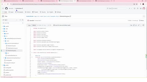 Client Work (𝐋𝐚𝐛 𝟖) | 𝐂𝐒𝐓𝟐𝟑𝟑𝟓 𝐋𝐚𝐛 𝟖 GitHub Upload Navigation Drawer & Toolbar| Algonquin College