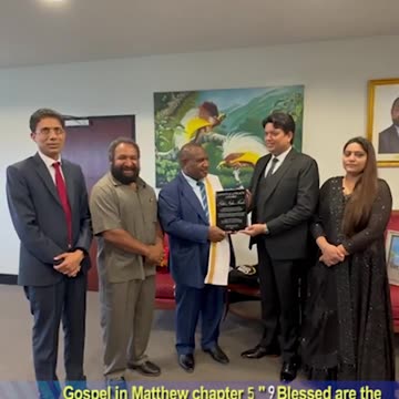 Apostle Ankur Yoseph Narula Honoured with " APOSTLE OF PEACE " Award in Papua New Guinea