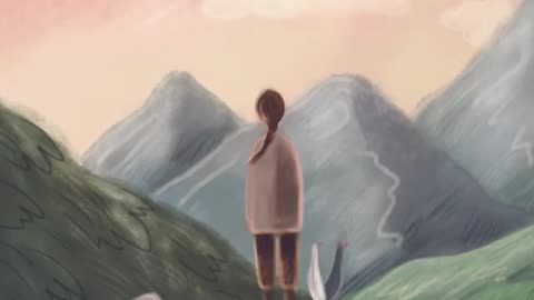 Dreamy melodies with piano, the sounds of wind and crickets