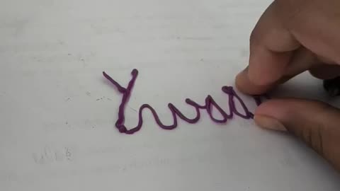 Writing my name from 3D pen