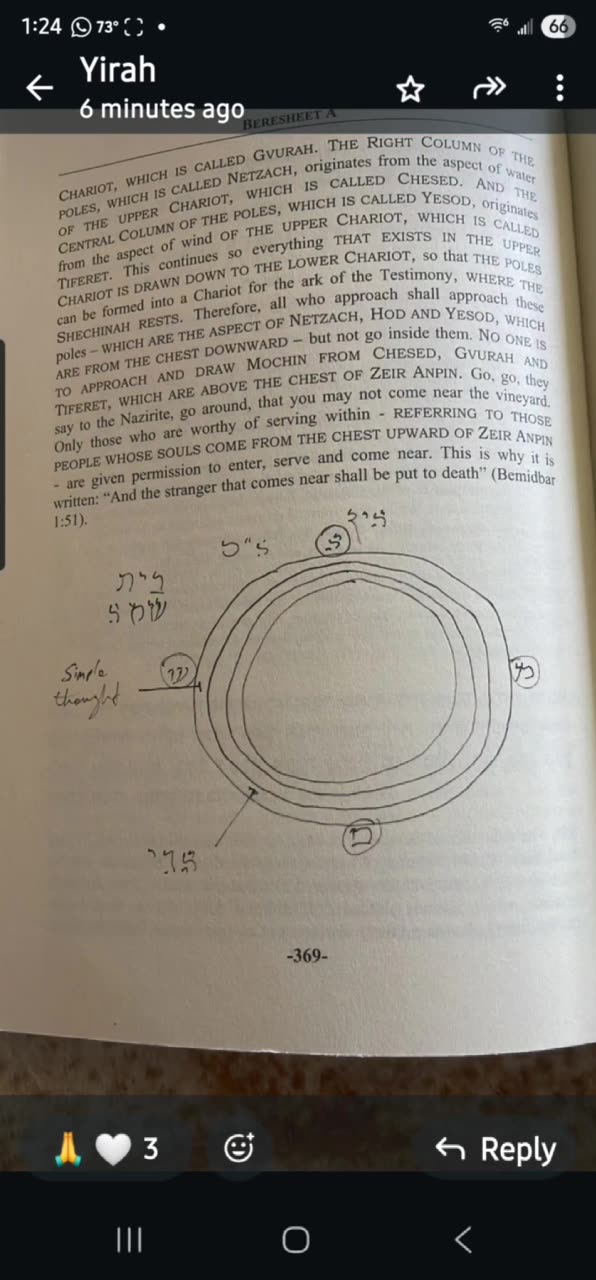 Zohar #21.THE FRAME. Over against the Border. Given by Raya Mehemna ✨️ Yirah Ha'ari.(BREISHIT)6/2/25