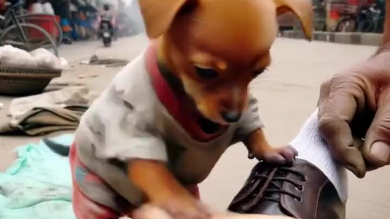 Prank poor dog #AI animation