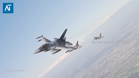 F-16s from Poland & Romania Patrol Baltic Skies for NATO | Europe Defense | Amaravati Today