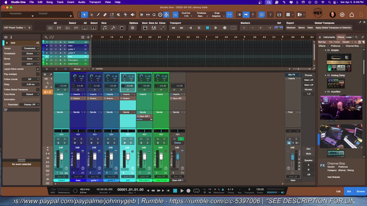 Building A Quick Template - Studio One Pro 7 Snapshots