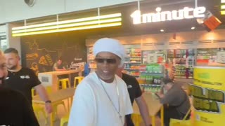 Ronaldinho has just landed in Poland for the first time in history