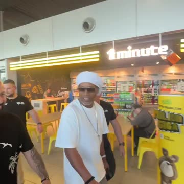 Ronaldinho has just landed in Poland for the first time in history