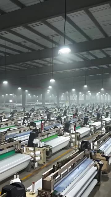 An unmanned textile factory in Aral... 5000 looms completely un-manned.