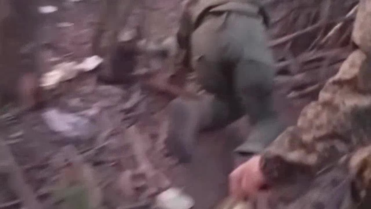 Wounded Russian Soldier Still Going