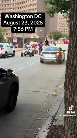 BUNCH OF NIGGERS ON STOLEN BIKES AND QUADS TERRORIZE WASHINGTON DC