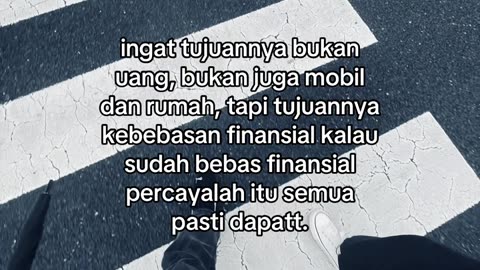 Ingat tujuan bukane uang