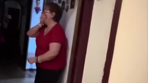 Surprise Reunion With Grandparents