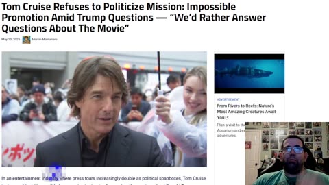 Tom Cruise Rather Talks About Entertainment Than Politics