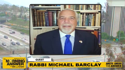 Rabbi Michael Barclay with Jen & Grant on The Morning Answer!