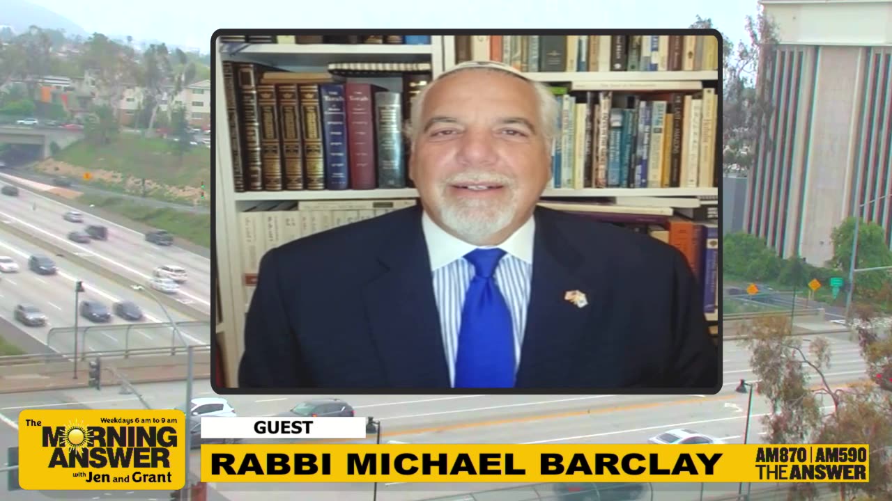 Rabbi Michael Barclay with Jen & Grant on The Morning Answer!