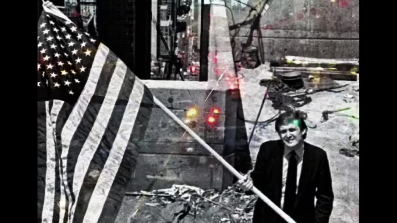 President Trump Up on the Roof