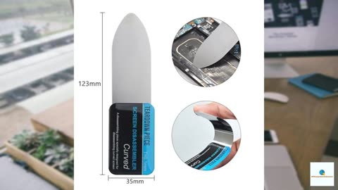0.1mm Ultra Thin Flexible Metal Spudger Curved Screen Pry Opening Tool for Mobile Phone La