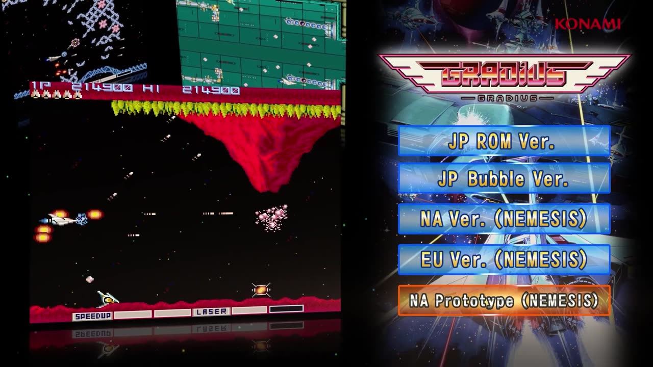 ‘GRADIUS ORIGINS’ – Arcade Collection Of Konami’s Classic 2D Shooter Series – Reveal Trailer