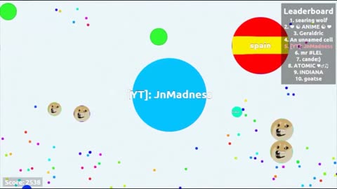 THIS IS SPARTA!! - Agar.io Gameplay (Funny Moments)