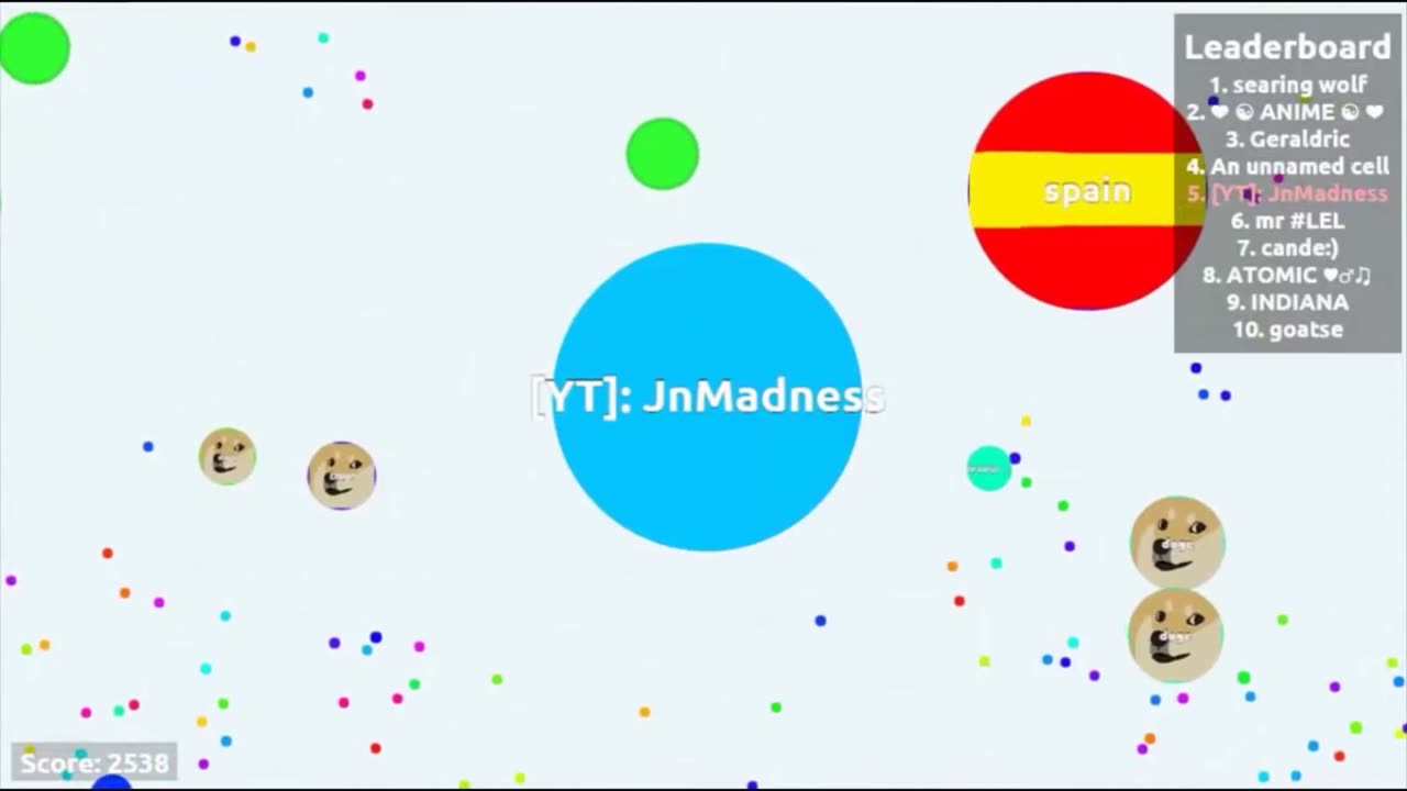 THIS IS SPARTA!! - Agar.io Gameplay (Funny Moments)