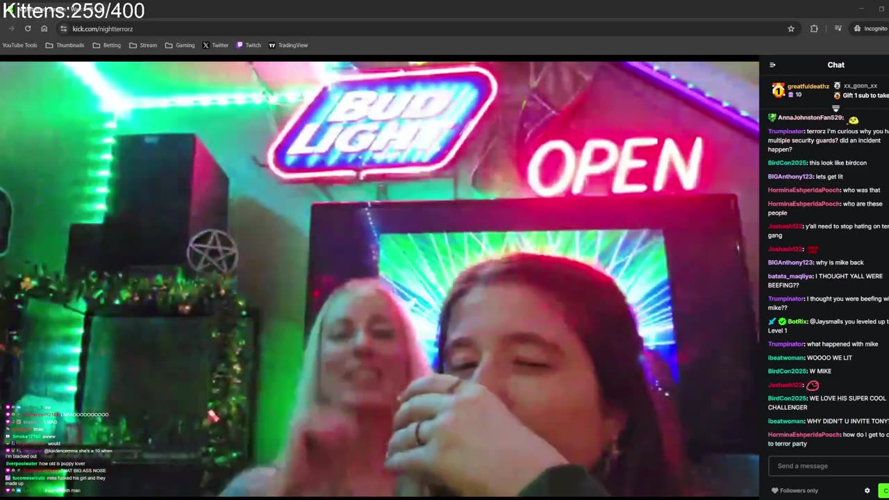 Birdman Stream 03/15/2025: Nightterrorz Party BOBB1 Amouranth, Youtube Vids, DAPs, More Nightterrorz
