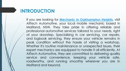 If you are looking for a Mechanic in Oakhampton Heights
