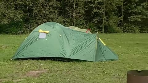 Camping on Lake Selyava