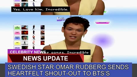Swedish Star Omar Rudberg Sends Heartfelt Shoutou