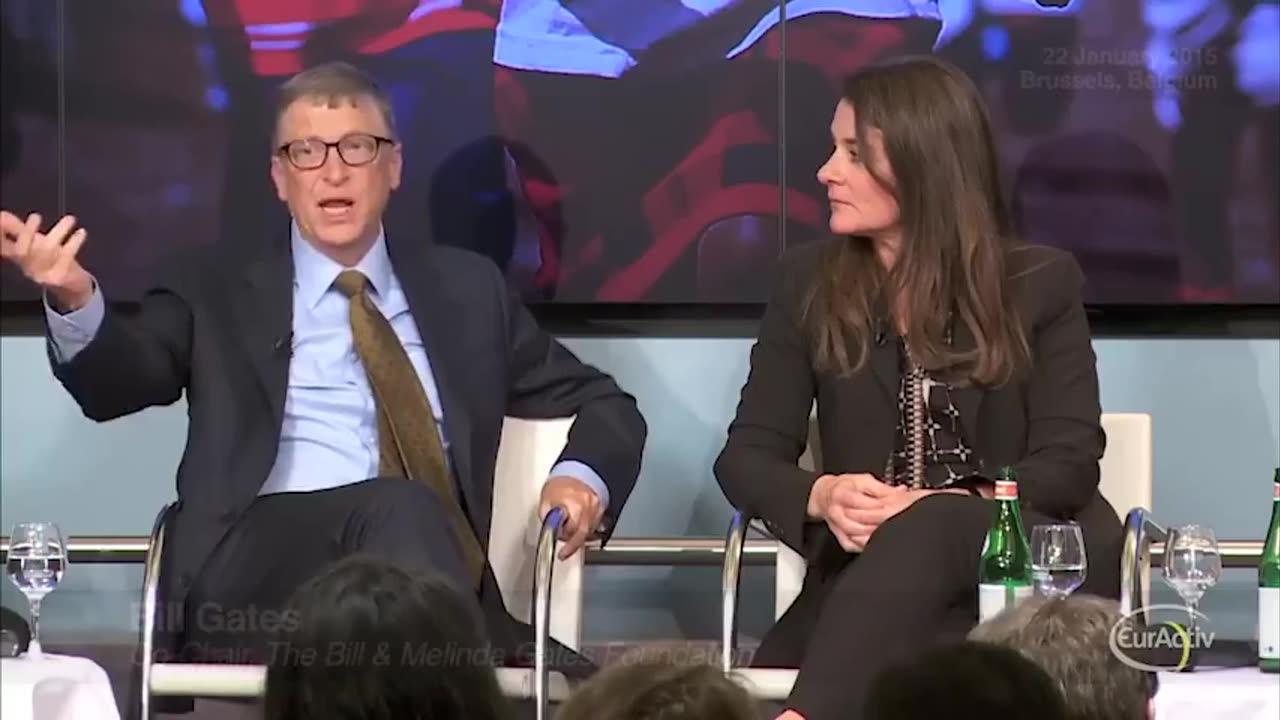 Bill Gates: "We're taking things that are genetically modified organisms, and we're injecting them"