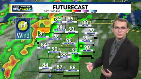 Temperatures heating up Saturday morning
