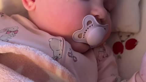 baby kayla’s soft sleep after a long, busy day