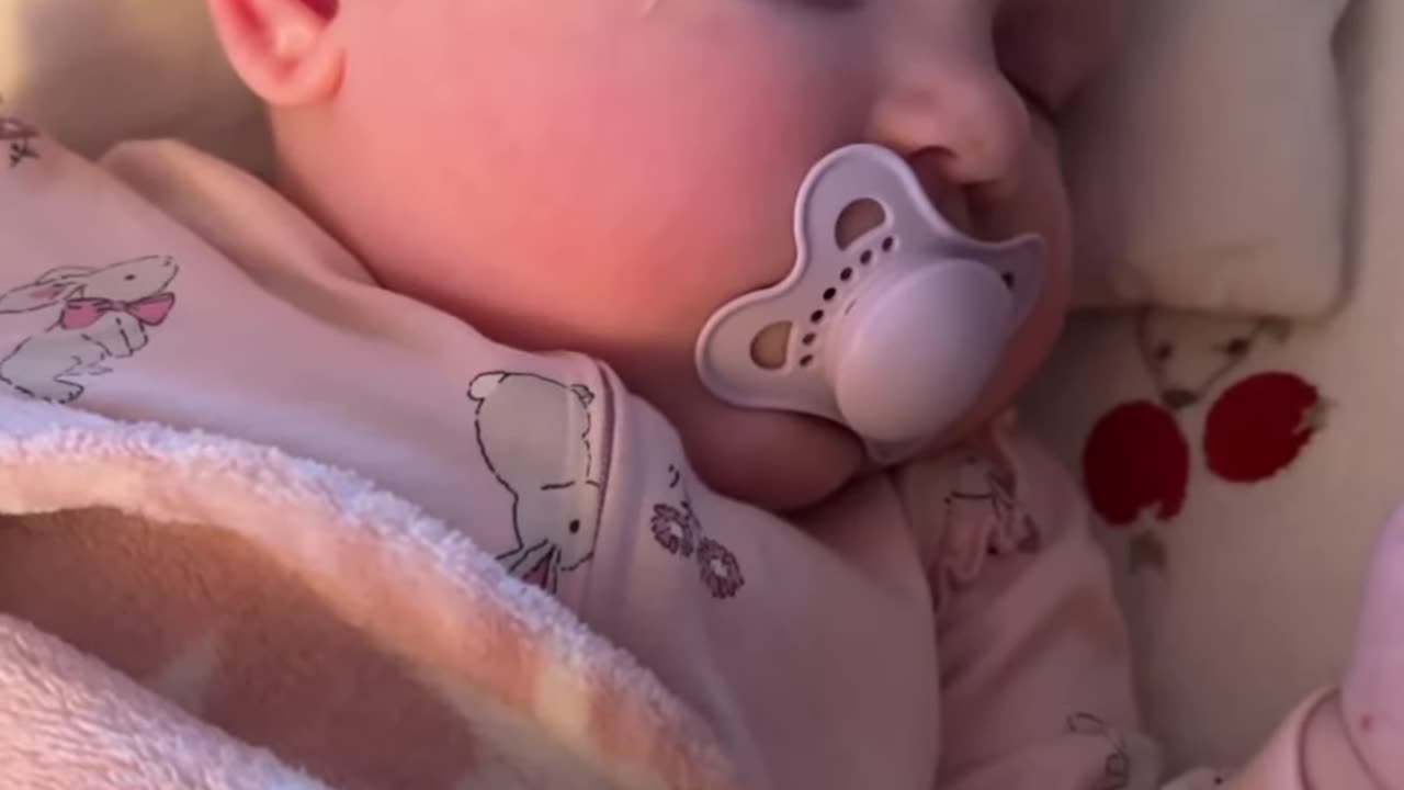 baby kayla’s soft sleep after a long, busy day
