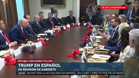 EN VIVO, Reunión de Gabinete del Gobierno Trump 2025 | Traducción Simultánea al Español