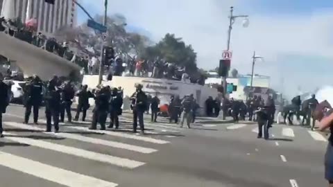 “The LAPD has issued a disperse order to far-left rioters and illegal aliens following mass violence