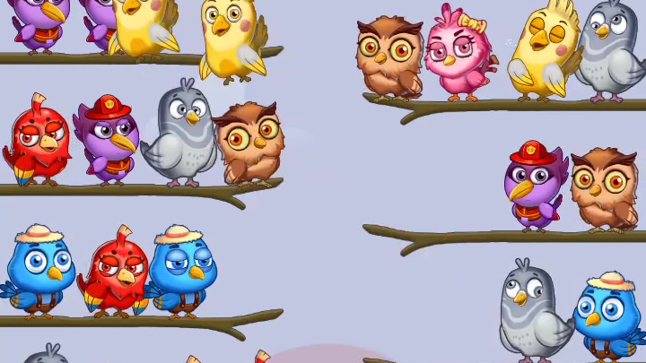 Bird sort color puzzle level of