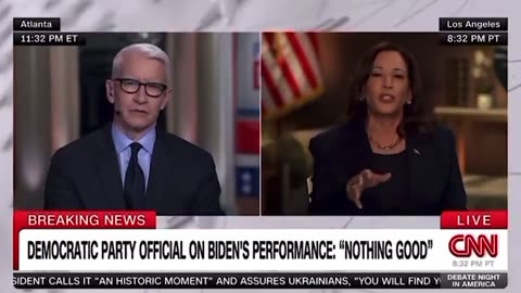 Kamala Harris Clashes With CNN’s Anderson Cooper After Biden Debate