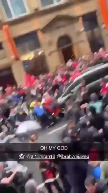 Another angle of man ramming pedestrians with car in Liverpool attack