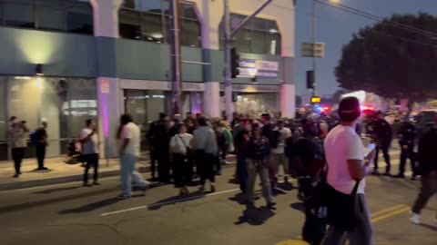 Hundreds of protesters are being arrested in Los Angeles now.