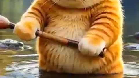 Animated Cat Funny Video