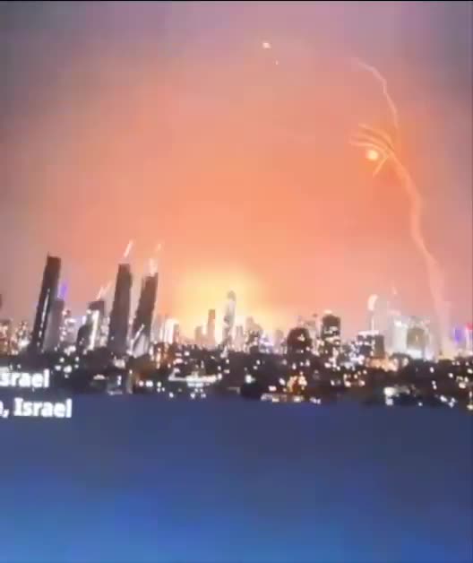 Tel-Aviv is getting pummelled.