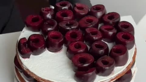 Chocolate cherry🍒 cake🍰 decor