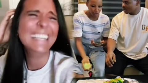 she made him a fish dinner, and the fish is still alive