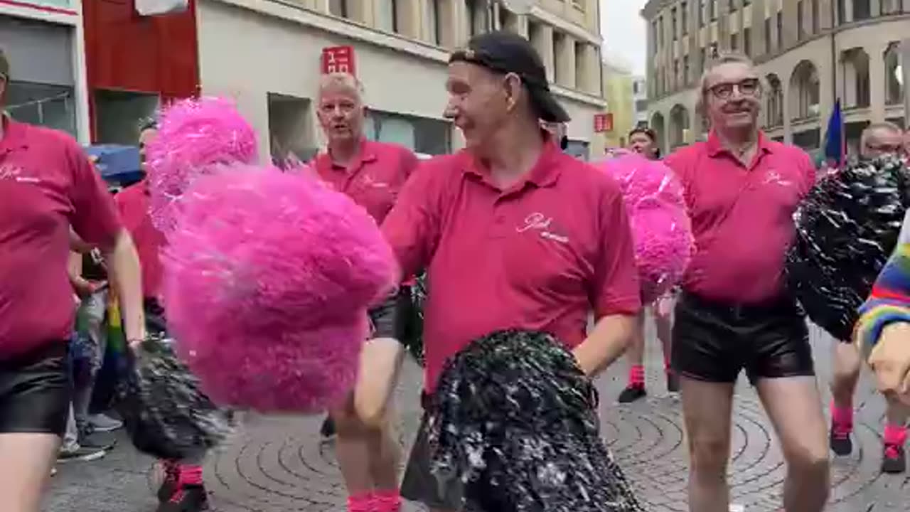 Cheerleaders in Europe.